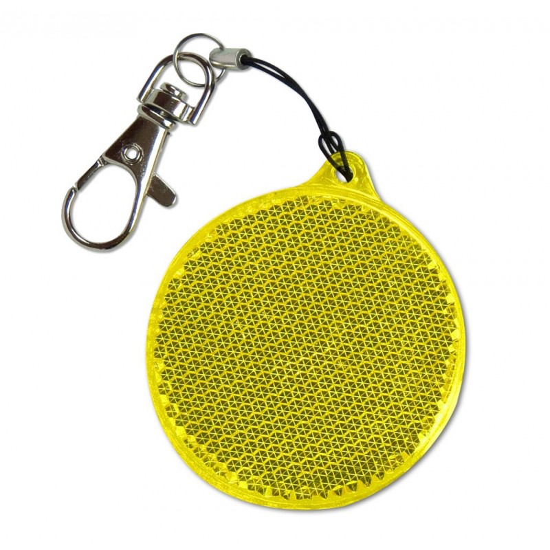 Rigid reflector on a chain / snap hook  - circle ZT-4