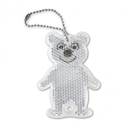 Rigid reflector on a chain / snap hook - bear ZT-7