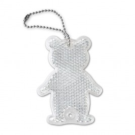 Rigid reflector on a chain / snap hook - bear ZT-7