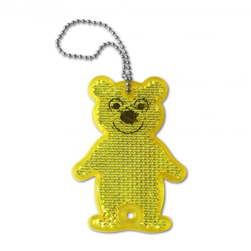 Rigid reflector on a chain / snap hook - bear ZT-7