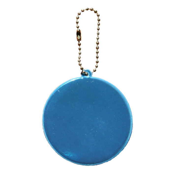 Soft reflector on chain / snap hook wheel