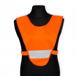 Светоотражающая детская накидка  на резинках (оранжевая)