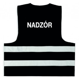 Kamizelka odblaskowa dla dorosłych 201/2P/K  - Czarna