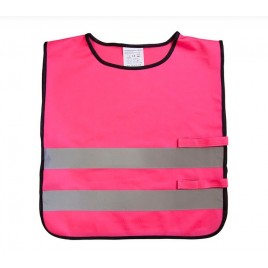 Kamizelka odblaskowa dla dzieci K203 KID - różowa
