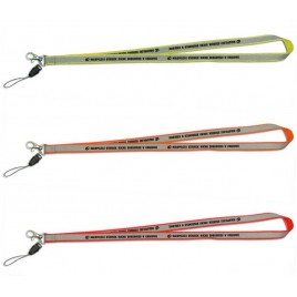 Светоотражающая лента (шнурок) рекламный, красного цвета