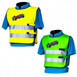 Светоотражающий детский жилет YoYo-K203 KID, с нанесённой печатью "Девочка"