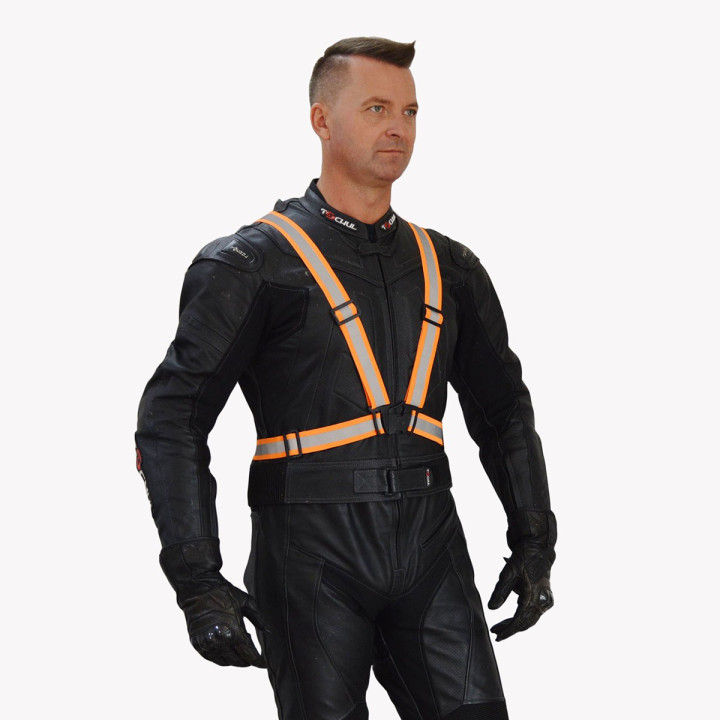 Светоотражающий жилет-пояс  (оранжевый)