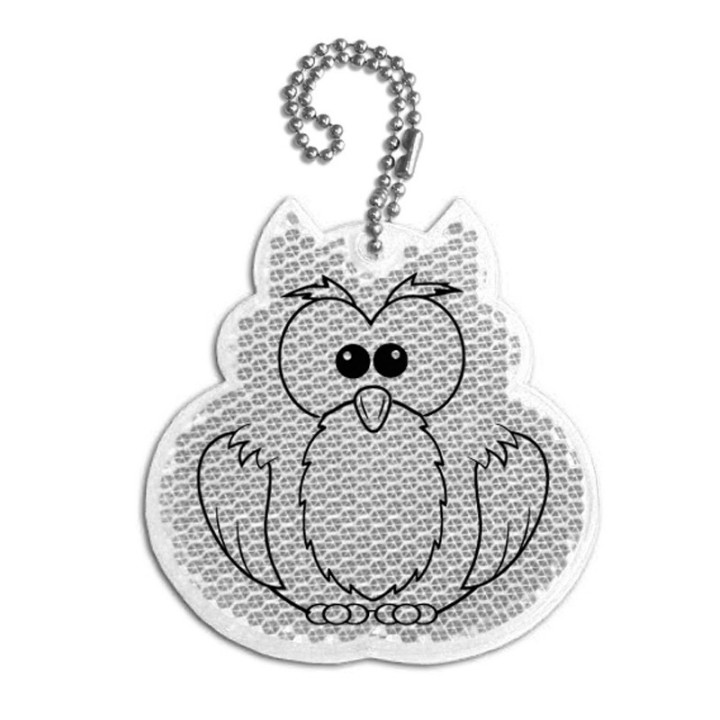 Harter Anhänger - silbernes Eulen-Werbegadget