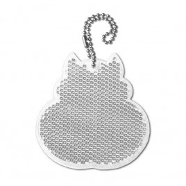 Zawieszka twarda- gadżet reklamowy SOWA srebrna