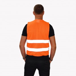 Kamizelka odblaskowa dla dorosłych 201/2P/P/S siatkowa  - Pomarańczowa