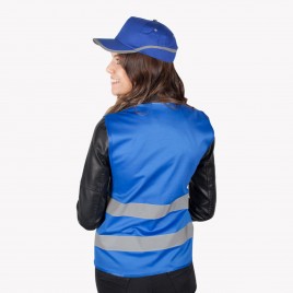 Светоотражающий жилет для взрослых YoYo-201/2P/N (голубой)