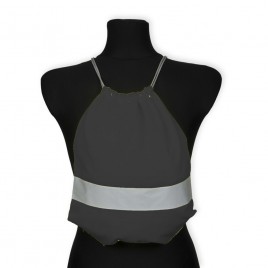 worko-plecak odblaskowy dla dzieci - czarny