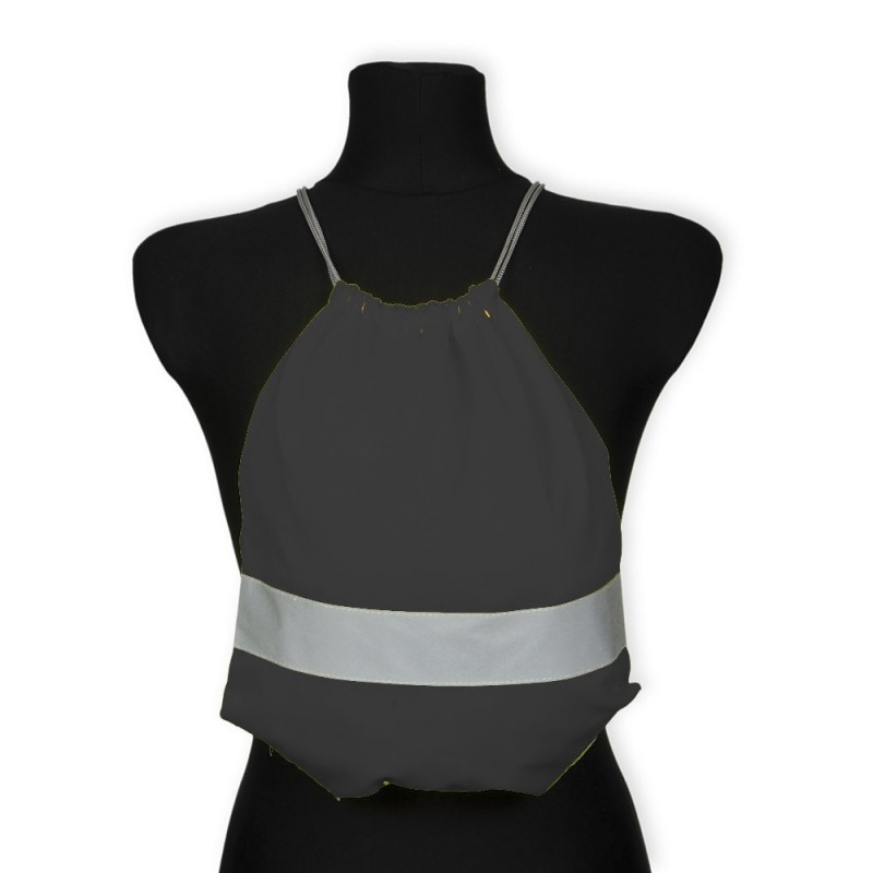 worko-plecak odblaskowy dla dzieci - czarny