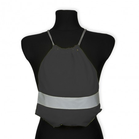 worko-plecak odblaskowy dla dzieci - czarny