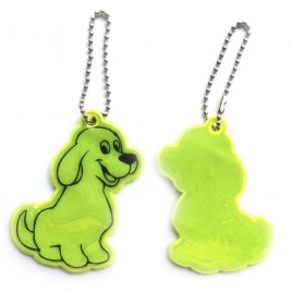 Soft reflective pendant - yellow dog