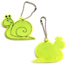 Reflective soft pendant - yellow snail