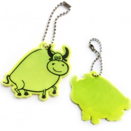 Reflektierender weicher Anhänger - gelber Stier