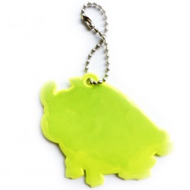 Reflektierender weicher Anhänger - gelber Stier