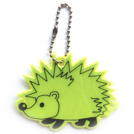 Reflective soft pendant - yellow hedgehog