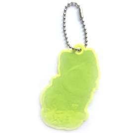 Weicher reflektierender Anhänger - gelbe Katze