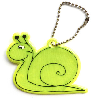 Reflective soft pendant - yellow snail