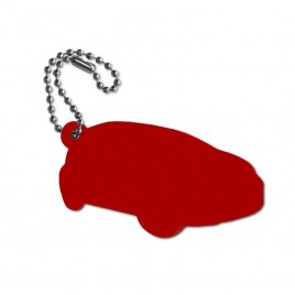 Zawieszka odblaskowa miękka - Auto czerwone