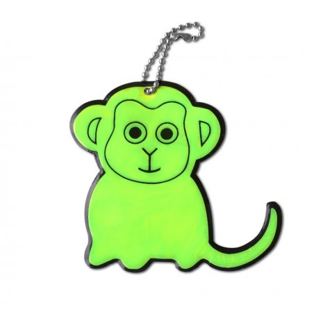 Zawieszka odblaskowa miękka - Małpa