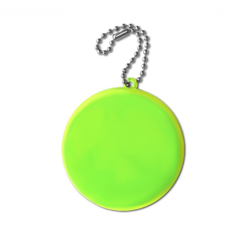 Soft reflector on chain / snap hook wheel