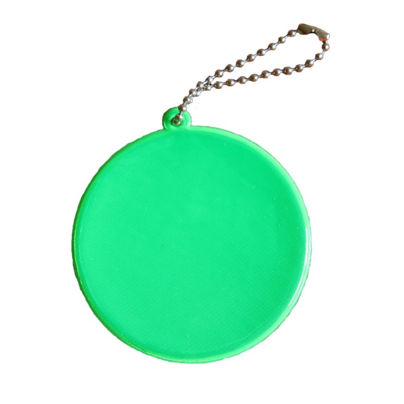 Soft reflector on chain / snap hook wheel