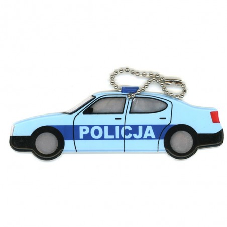 Zawieszka odblaskowa miękka - Policja
