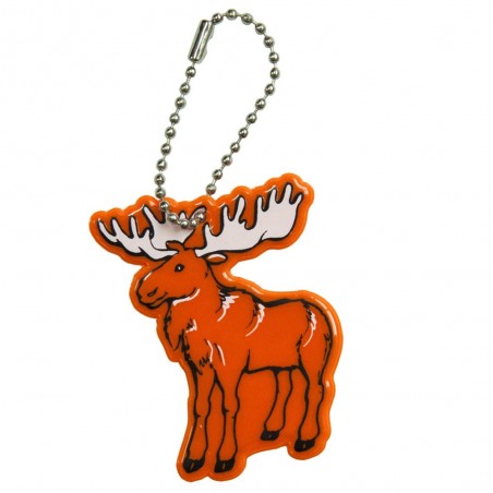 Zawieszka odblaskowa miękka - Łoś pomarańczowy