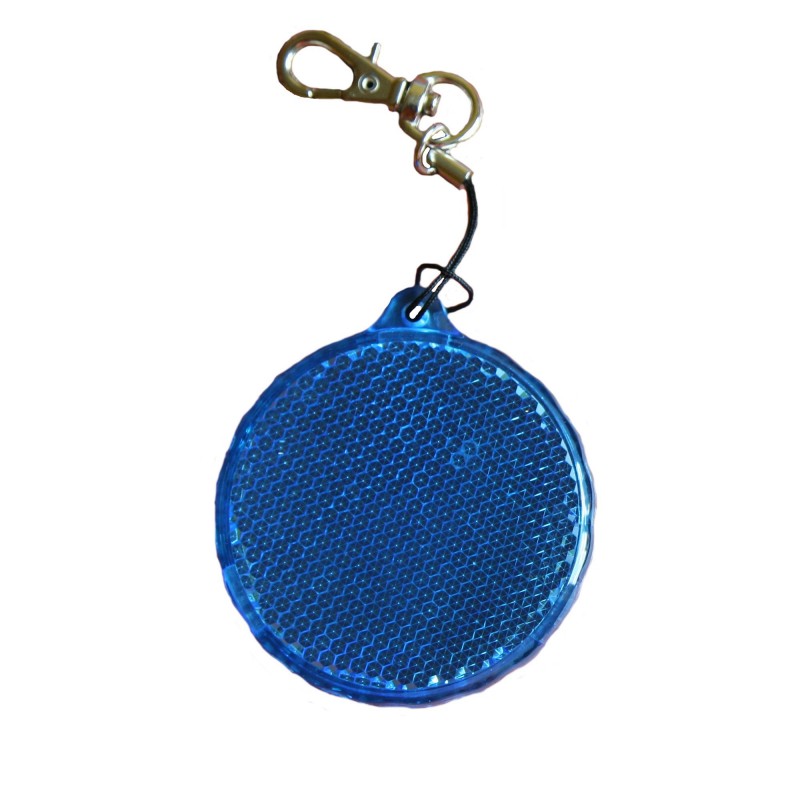 Rigid reflector on a chain / snap hook  - circle ZT-5