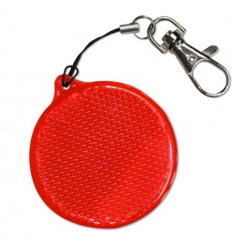 Rigid reflector on a chain / snap hook  - circle ZT-5