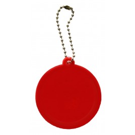 Soft reflector on chain / snap hook - watermelon