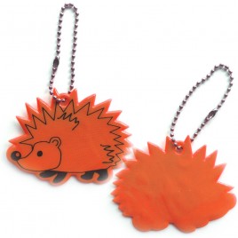 Reflective soft pendant - yellow hedgehog