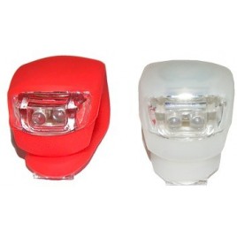 Silikonowe lampki rowerowe