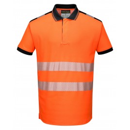 Koszulka Polo ostrzegawcza CE T180 pomarańczowa