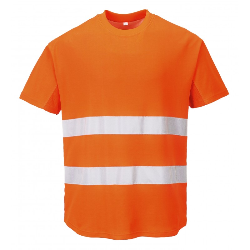 Mesh T-Shirt CE C394 pomarańczowy