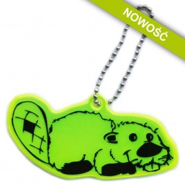 Zawieszka odblaskowa miękka - Bóbr