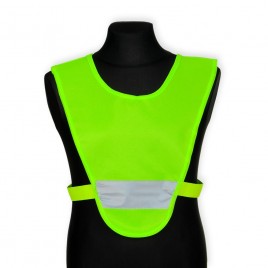 Светоотражающая детская накидка, с резинками по бокам (жёлтая)