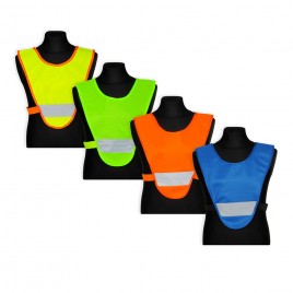 Светоотражающая детская накидка, с резинками по бокам (жёлтая)