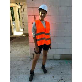 Kamizelka odblaskowa dla dorosłych 201/2P/P/S siatkowa  - Pomarańczowa