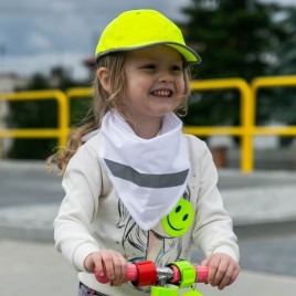 Chusta odblaskowa - kolor biały