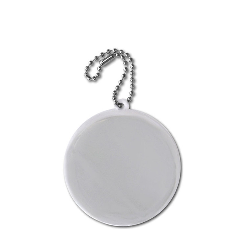 Soft reflector on chain / snap hook wheel