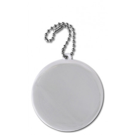 Zawieszka odblaskowa miękka - Koło srebrne