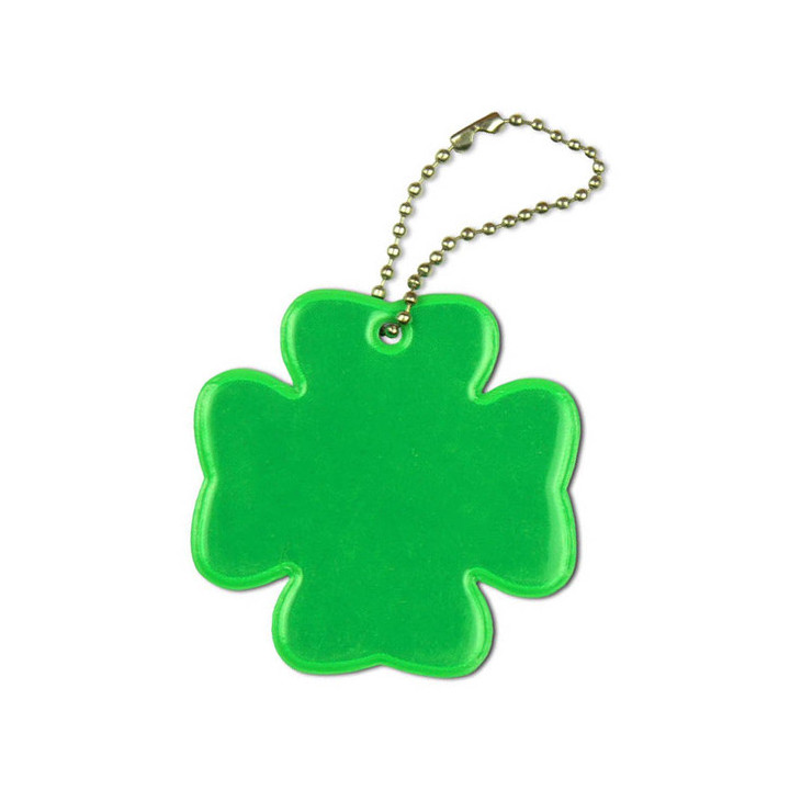 Reflective soft pendant - Green clover