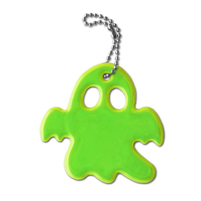 Soft reflector on chain / snap hook - ghost - ZM-7