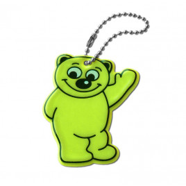 Светоотражающая, мягкая подвеска "Мишка ZM-33"