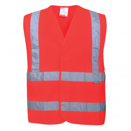 copy of C470 warning vest with vertical and horizontal straps, yellow