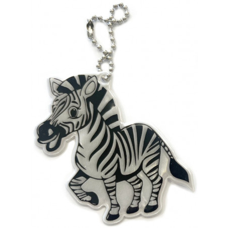 Zawieszka odblaskowa miękka - Zebra